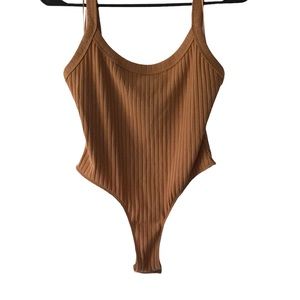 Jluxlabel nude thong bodysuit